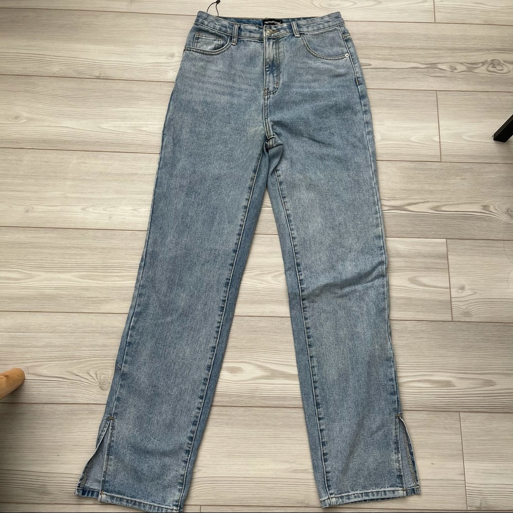 Pretty Little Thing Split Hem Jeans